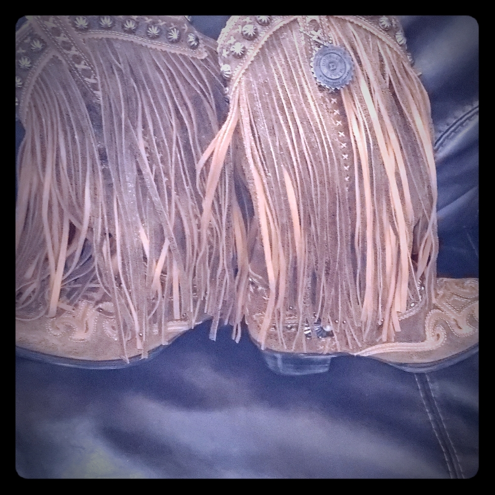 Double D Ranch Fringe Boots